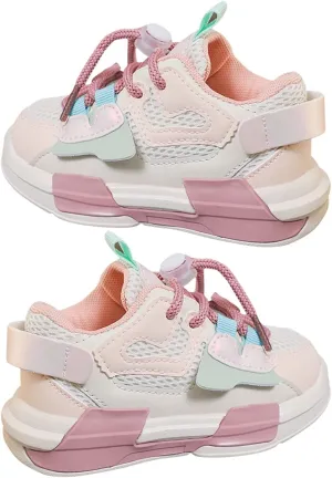 1 to 11 Years Toddler Kids Sports Shoes Lace-up Breathable Outdoor School Trainers Basketball Little Girls Shoes 4t