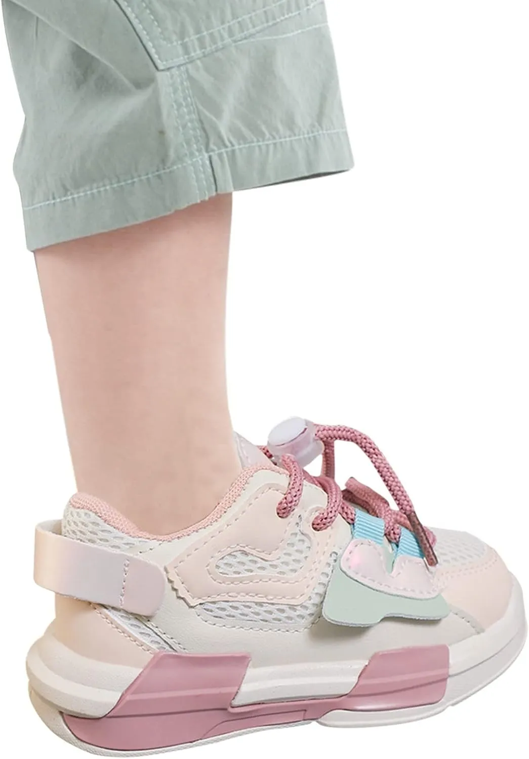 1 to 11 Years Toddler Kids Sports Shoes Lace-up Breathable Outdoor School Trainers Basketball Little Girls Shoes 4t
