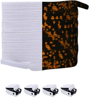 2 Pairs Flat Shoe Laces Luxury Light Up Glow in the Dark No Tie Sneakers Shoelaces for Party Dancing Skating
