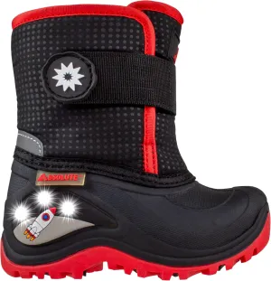 Absolute Sterling 3 Toddler Little Kids Light Up Snow Winter Boots, Warm, Insulated, Waterproof Shell