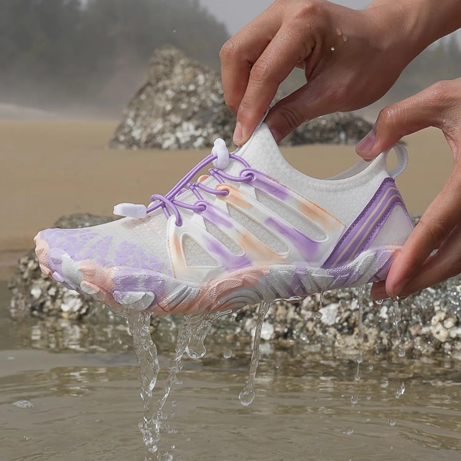Athletic Hiking Water Shoes Unisex Quick Dry&Non-Slip Surfing Training Shoes,Wide Toe Box Beach Walking Barefoot Wear Lightweight Breathable Cycling Surfing Barefoot Outdoor Waterproof Comfort Wear
