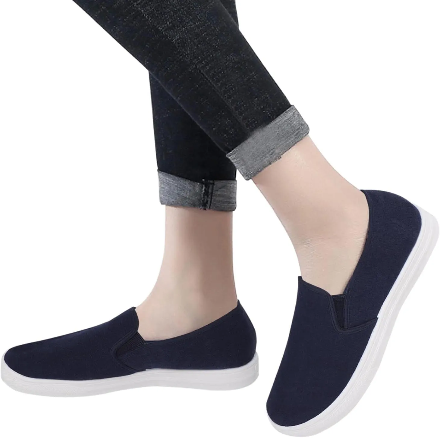 Barefoot Shoes Women Slip on Loafers for Women 2024 Comfortable Dressy Slip onLightweight Breathable Christmas Tennis Shoes for Men Running Shoes for Women