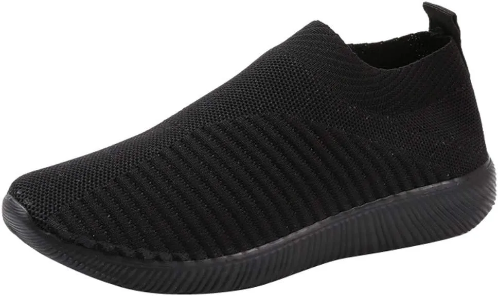 Black Sneakers for Men Gym Shoes Women Womens White Tennis Shoes Comfortable & Lightweight Black Loafers Women Platform Slip On Sneakers Women