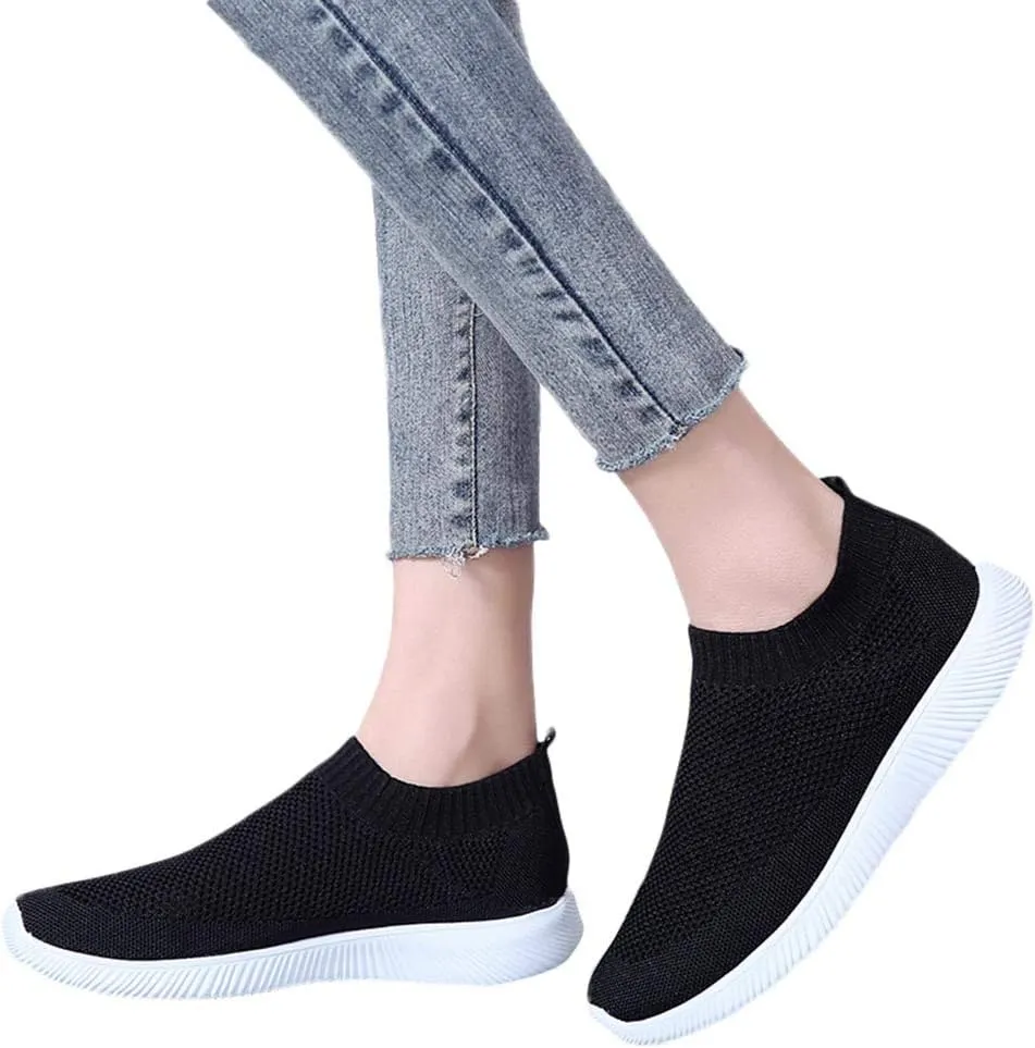 Black Sneakers for Men Gym Shoes Women Womens White Tennis Shoes Comfortable & Lightweight Black Loafers Women Platform Slip On Sneakers Women