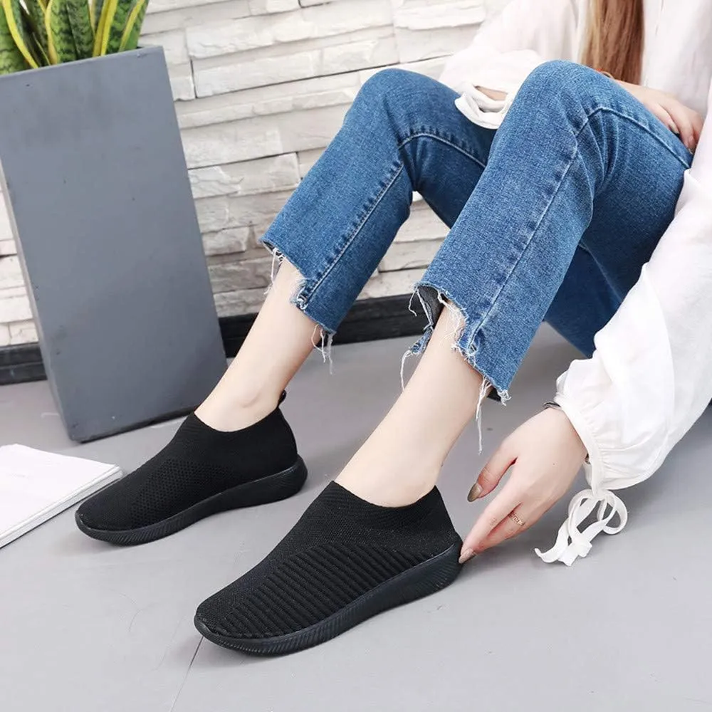 Black Sneakers for Men Gym Shoes Women Womens White Tennis Shoes Comfortable & Lightweight Black Loafers Women Platform Slip On Sneakers Women