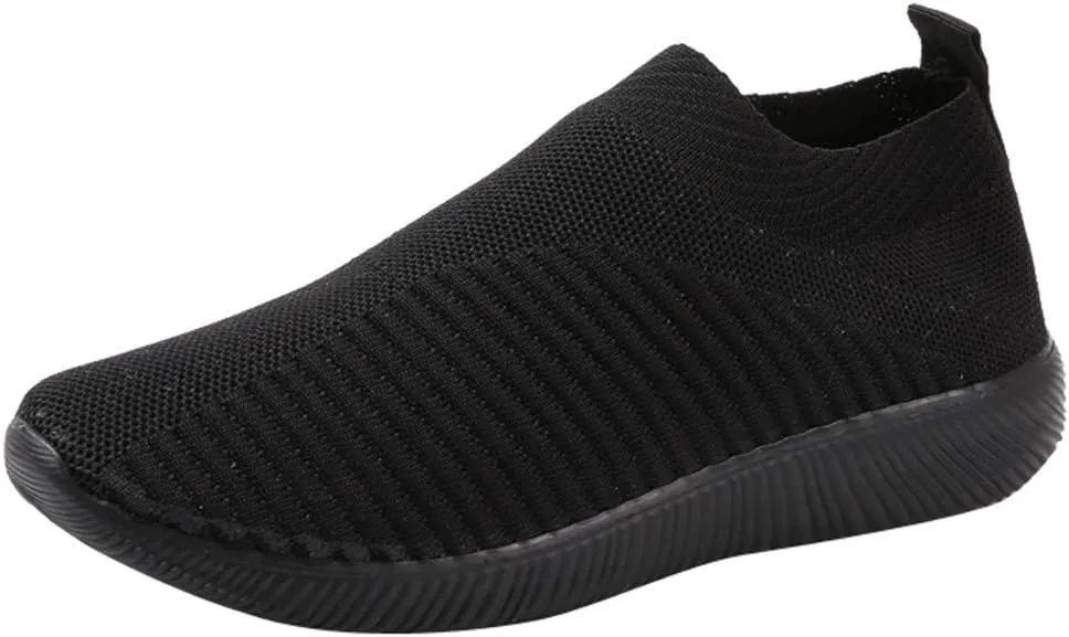 Black Sneakers for Men Gym Shoes Women Womens White Tennis Shoes Comfortable & Lightweight Black Loafers Women Platform Slip On Sneakers Women