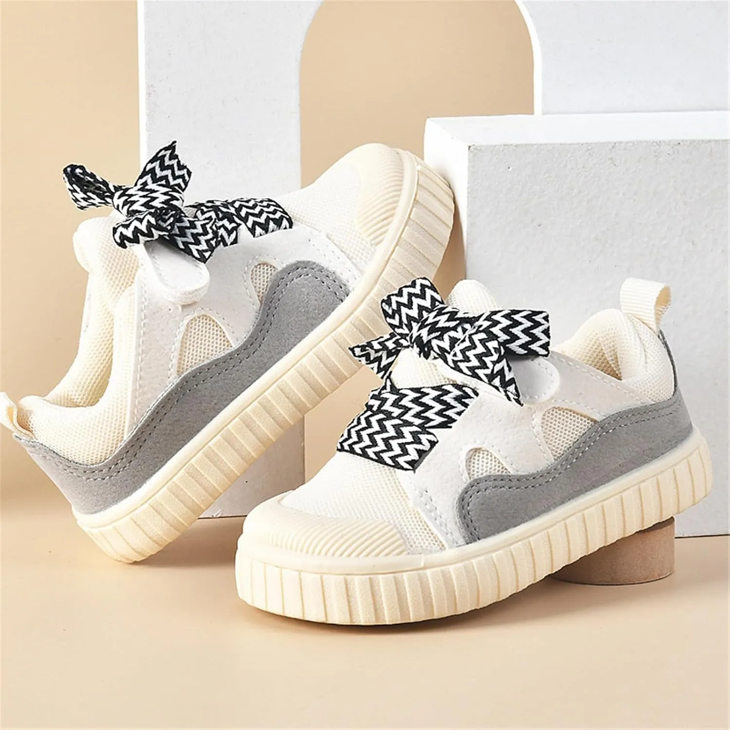 Boys 2024 New Tennis Shoes Big Kid Baby Sneakers Boys and Girls Spring and Autumn Colorful Design Soft Bottom Wide