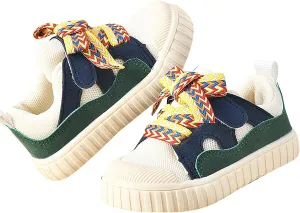 Boys 2024 New Tennis Shoes Big Kid Baby Sneakers Boys and Girls Spring and Autumn Colorful Design Soft Bottom Wide