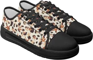 Canvas Shoes Fashion Sneakers for Women Casual Tennis Shoes with Non Slip EVA Sole Low Top Walking Footwear