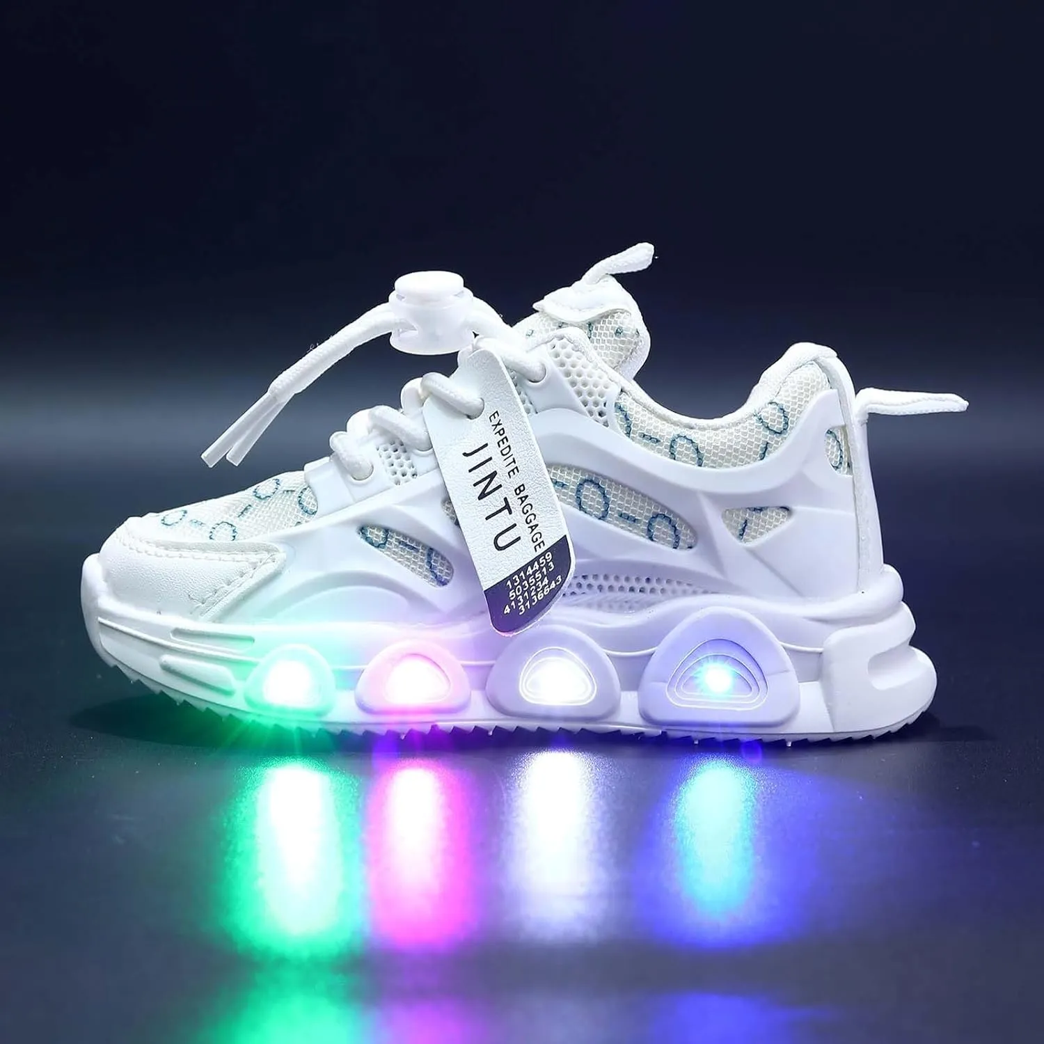 Cathalem Sneakes for Girls Kids Baby Sneakers LED Light Up Luminous Bowknot Sneakers Winter Warm Sneakers Toddler
