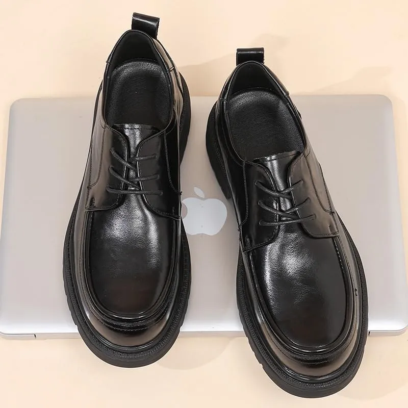 Classic Medallion Toe Oxford Shoes for Men Moisture-Wicking Lining Formal Celebrations Graduation Ceremonies Durable Sole