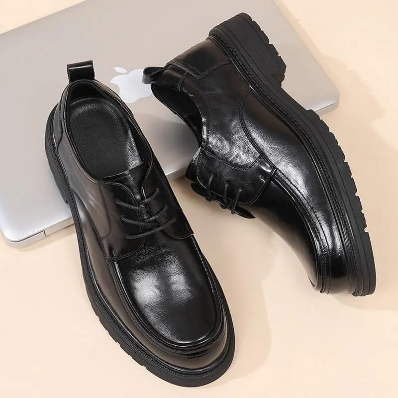 Classic Medallion Toe Oxford Shoes for Men Moisture-Wicking Lining Formal Celebrations Graduation Ceremonies Durable Sole