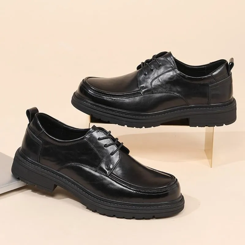 Classic Medallion Toe Oxford Shoes for Men Moisture-Wicking Lining Formal Celebrations Graduation Ceremonies Durable Sole