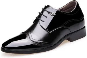 Derby Shoes Classic Men's Oxfords Mens Casual Dress Shoes Genuine Leather Business