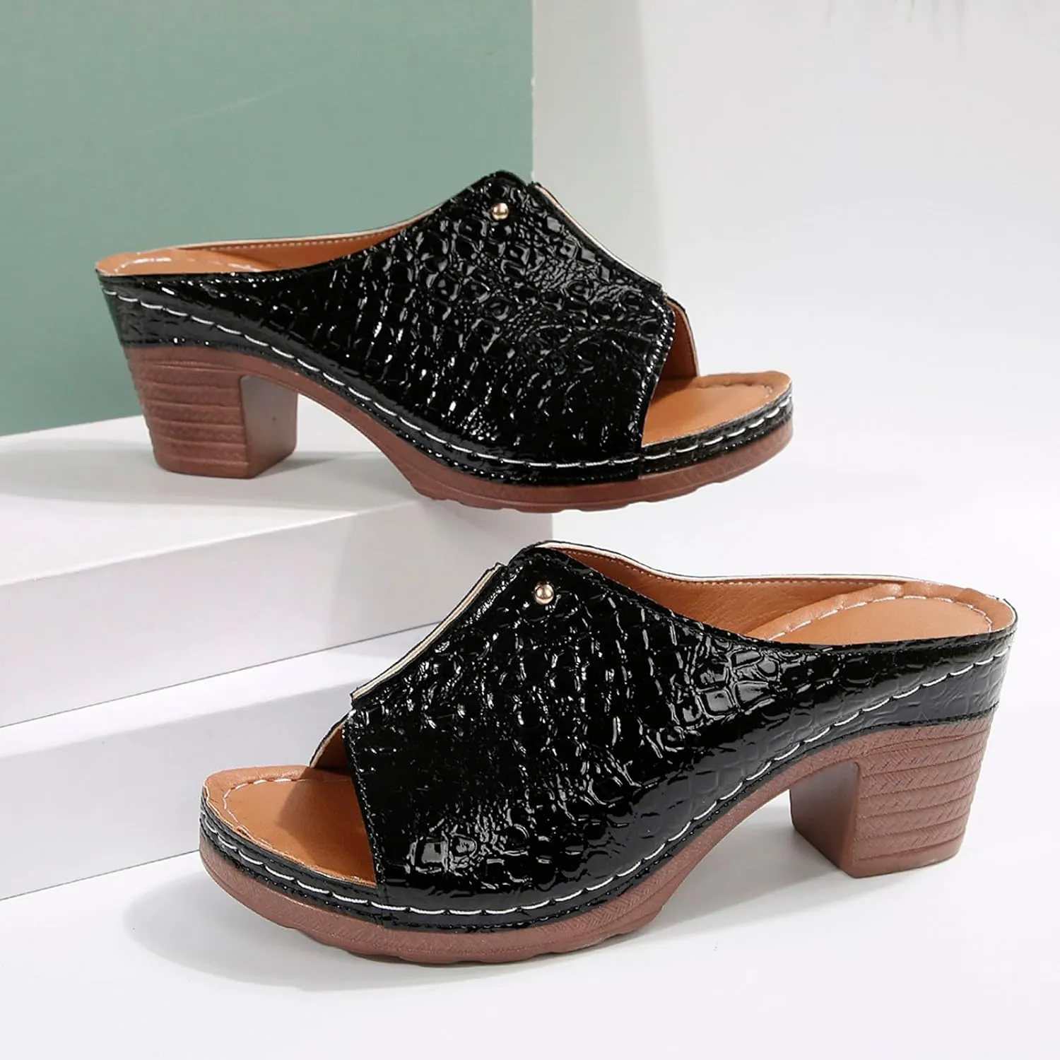 for Women Crystal Stilettos Heeled Sandals Open Toe Strappy High Ankle Strap Buckle Heels
