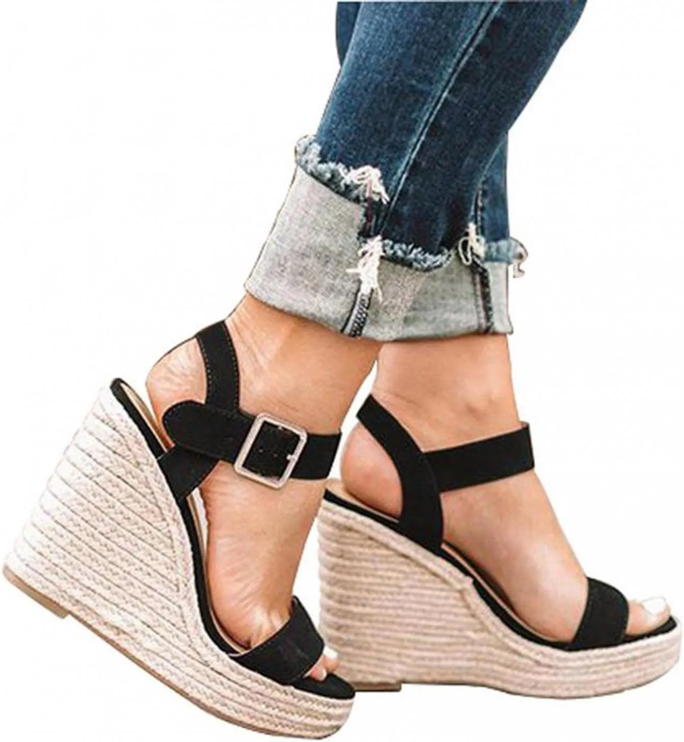 Gibobby Sandals for Women Dressy,Fashion Chunky Heel Sandal Open Toe Wedding Pumps Ankle Strap Evening Party Shoes