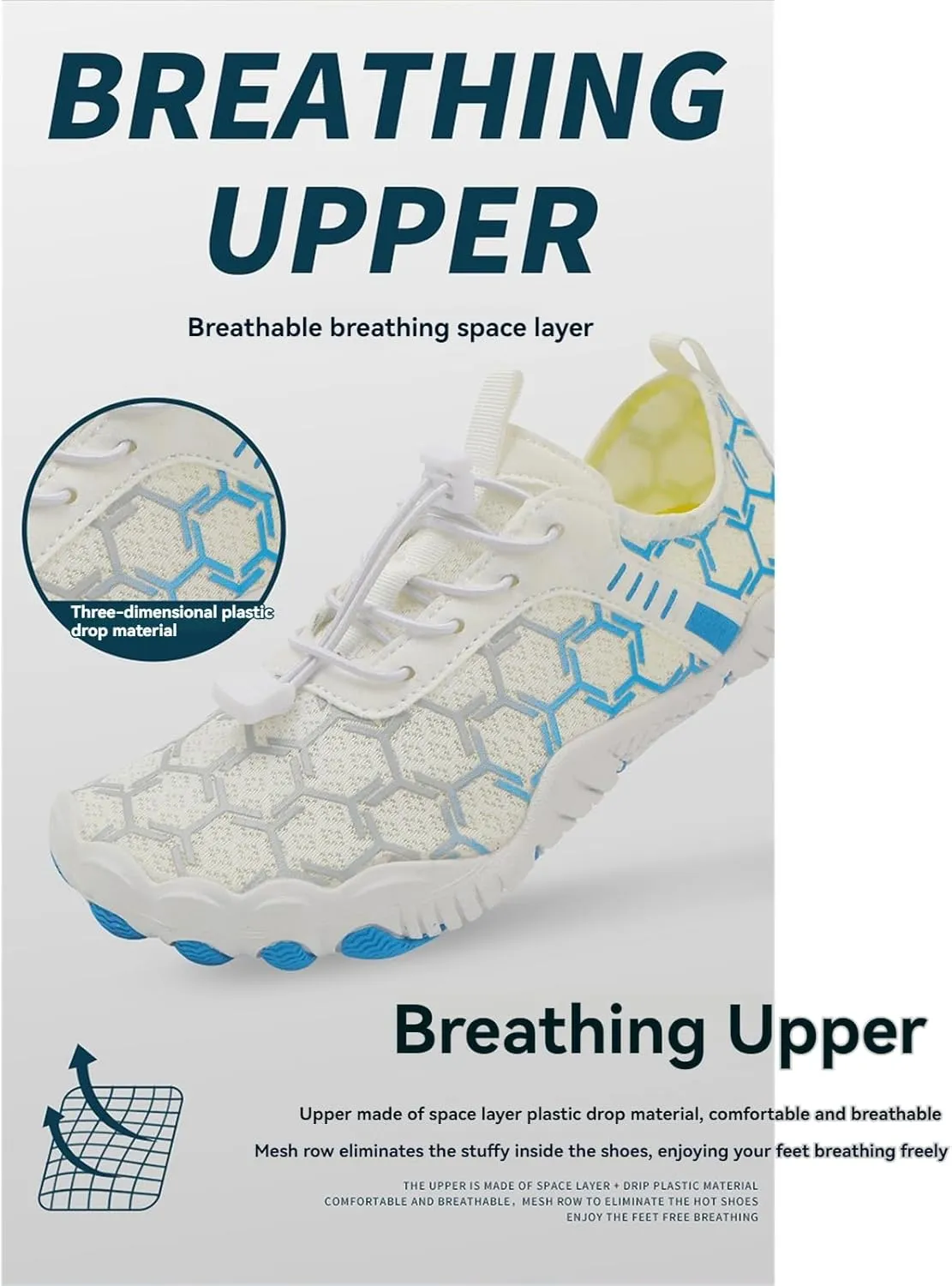 Hike Shoes Women Men Pro Barefoot Shoes with Wide Toe Box Healthy & Non-Slip Lightweight Breathable Sneakers Unisex Quick Dry Zero Drop Trail Running Shoe Sneakers