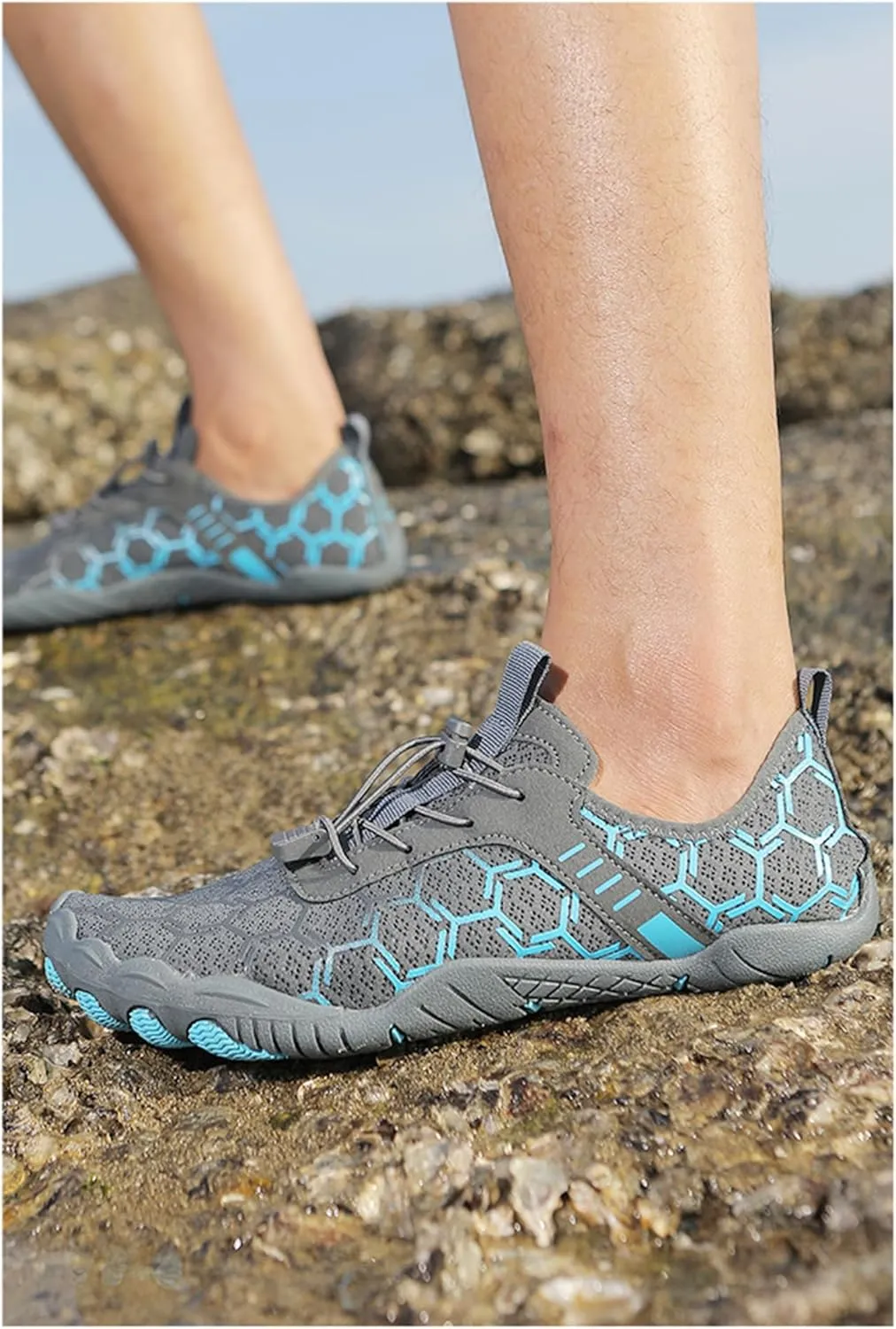 Hike Shoes Women Men Pro Barefoot Shoes with Wide Toe Box Healthy & Non-Slip Lightweight Breathable Sneakers Unisex Quick Dry Zero Drop Trail Running Shoe Sneakers
