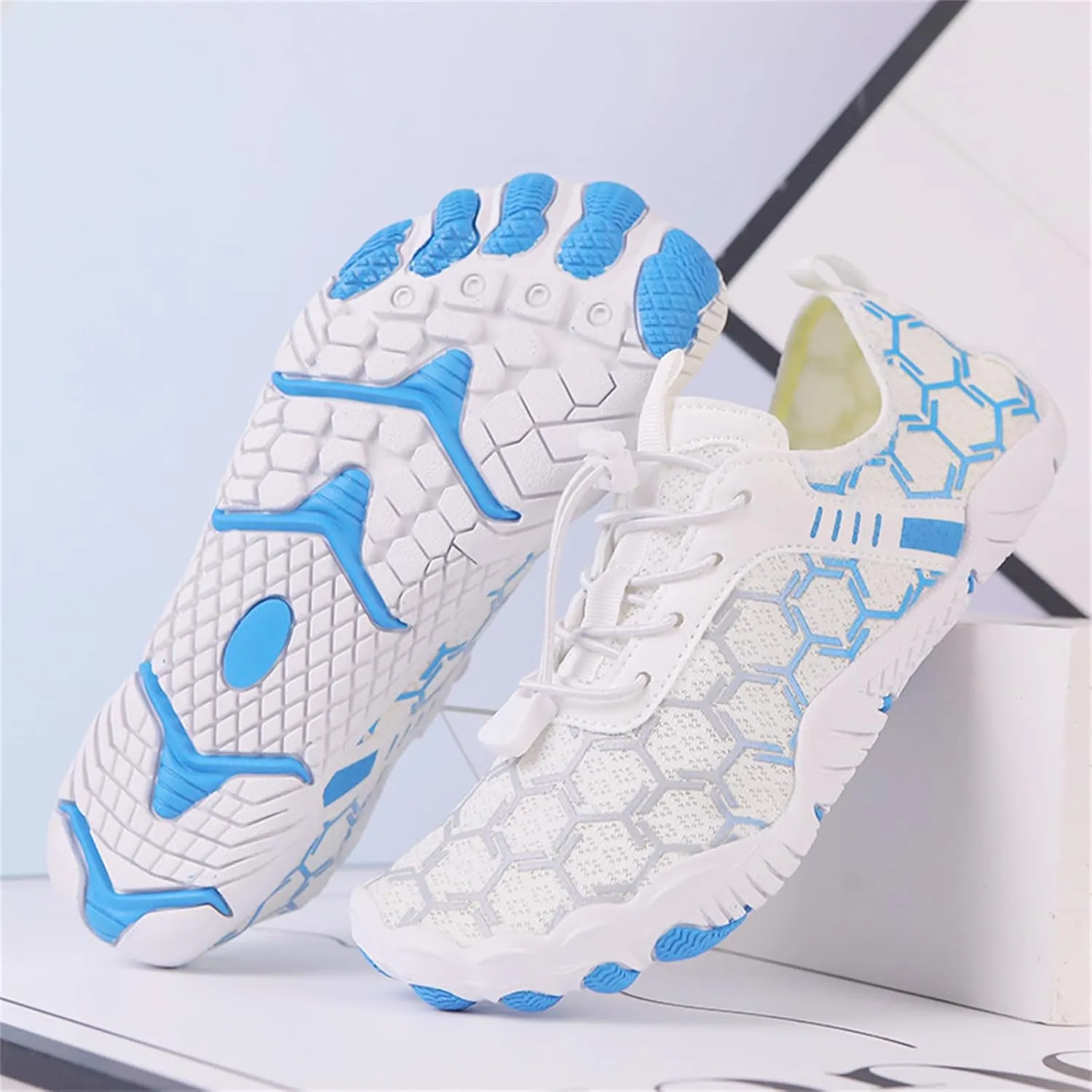 Hike Shoes Women Men Pro Barefoot Shoes with Wide Toe Box Healthy & Non-Slip Lightweight Breathable Sneakers Unisex Quick Dry Zero Drop Trail Running Shoe Sneakers