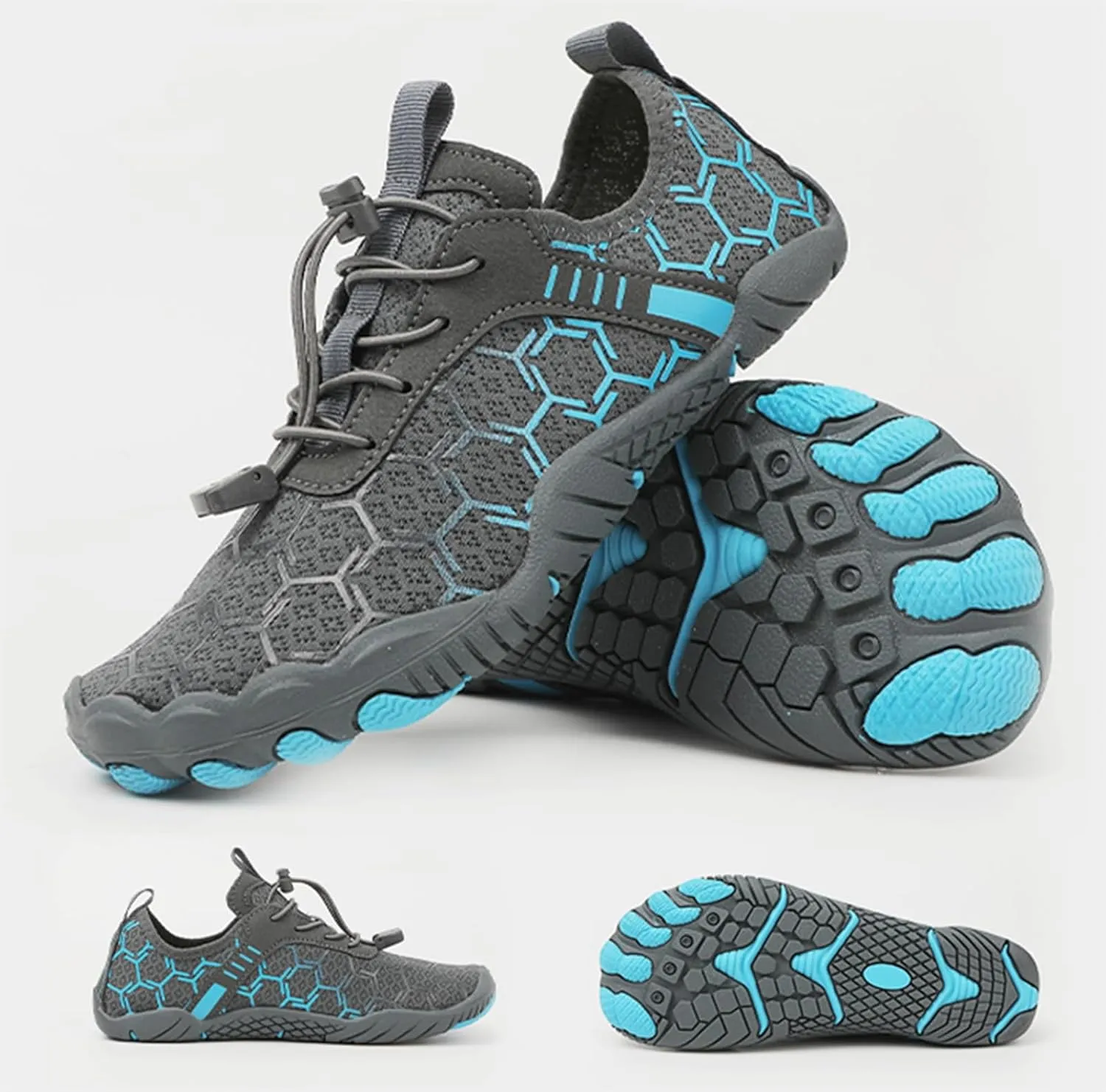 Hike Shoes Women Men Pro Barefoot Shoes with Wide Toe Box Healthy & Non-Slip Lightweight Breathable Sneakers Unisex Quick Dry Zero Drop Trail Running Shoe Sneakers