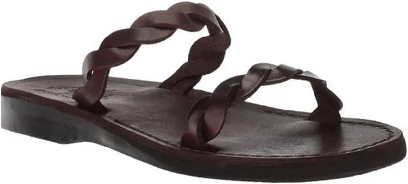 Joanna - Leather Braided Strap Sandal - Womens Sandals