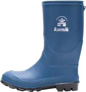 Kamik Kids Stomp Waterproof Rain Boots,Light Navy,13
