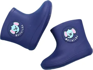 Kids Rain Boots Boys Girls Waterproof Ankle Boots Easy-on Outdoor Rain Boot Unisex-Child Slip On Mud Boots