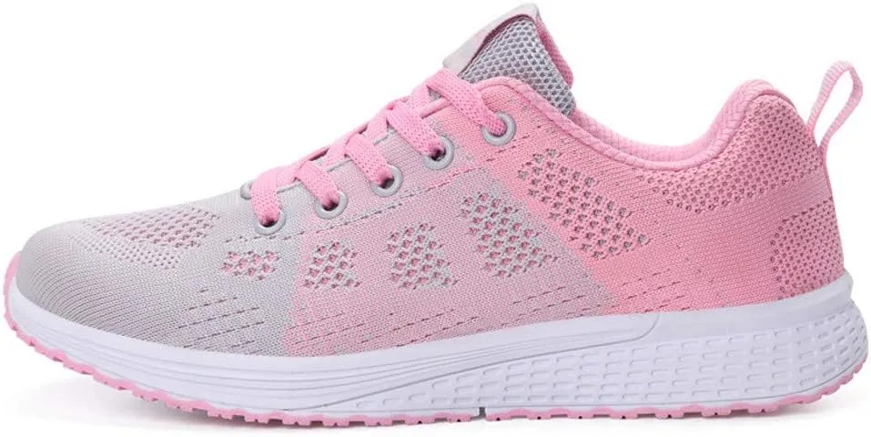 Ladies Mesh Breathable Non Slip Casual Walking Shoes Comfortable Lighweight Sneakers Low Top Slip on Soft Sole Outdoor Sports Shoes for Women