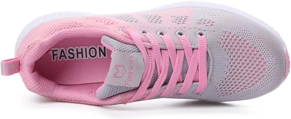 Ladies Mesh Breathable Non Slip Casual Walking Shoes Comfortable Lighweight Sneakers Low Top Slip on Soft Sole Outdoor Sports Shoes for Women