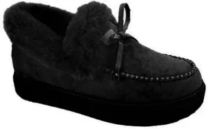 Ladmiple Booties For Women 2024 Winter Snow Boots Classic Fur Lined Slip On Ankle Boots Fashion Casual Warm Loafers Shoes