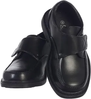 Lito Children's Wear Boys Dress Shoes Black, Big and Little Kids, First Communion, Wedding, Graduation, Church, Toddler, Youth, Formal, Loafers (Size 8T, Black)