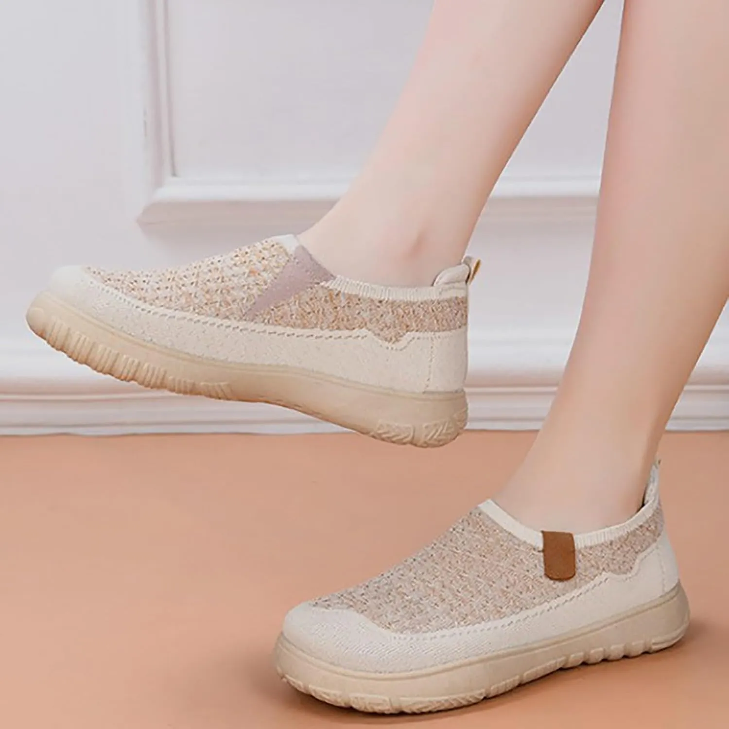 Mens Breathable Soft Sole Casual Sport Shoes Thick Sole Flat Comfortable Lighweight Sneakers Hands Free Comfy Outdoor Walking Shoes for Men