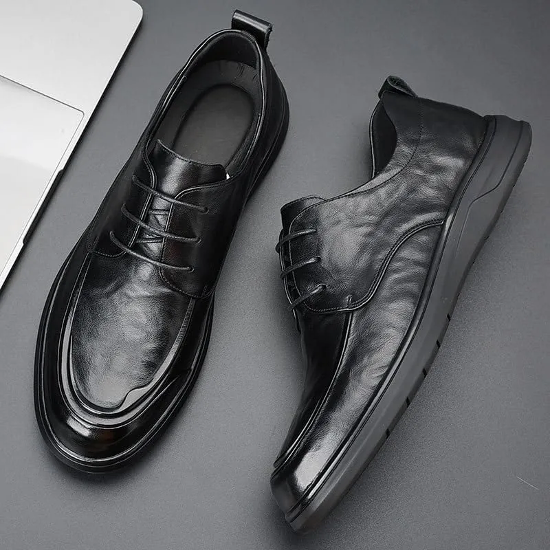 Men's Business Office Oxford Shoes Formal Classic Tuxedo Business Faux Patent Derby Wedding Shoe