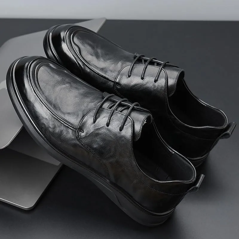 Men's Business Office Oxford Shoes Formal Classic Tuxedo Business Faux Patent Derby Wedding Shoe