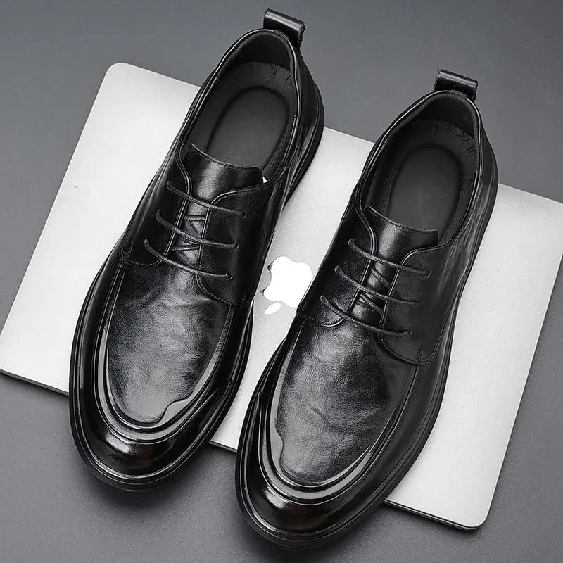 Men's Business Office Oxford Shoes Formal Classic Tuxedo Business Faux Patent Derby Wedding Shoe