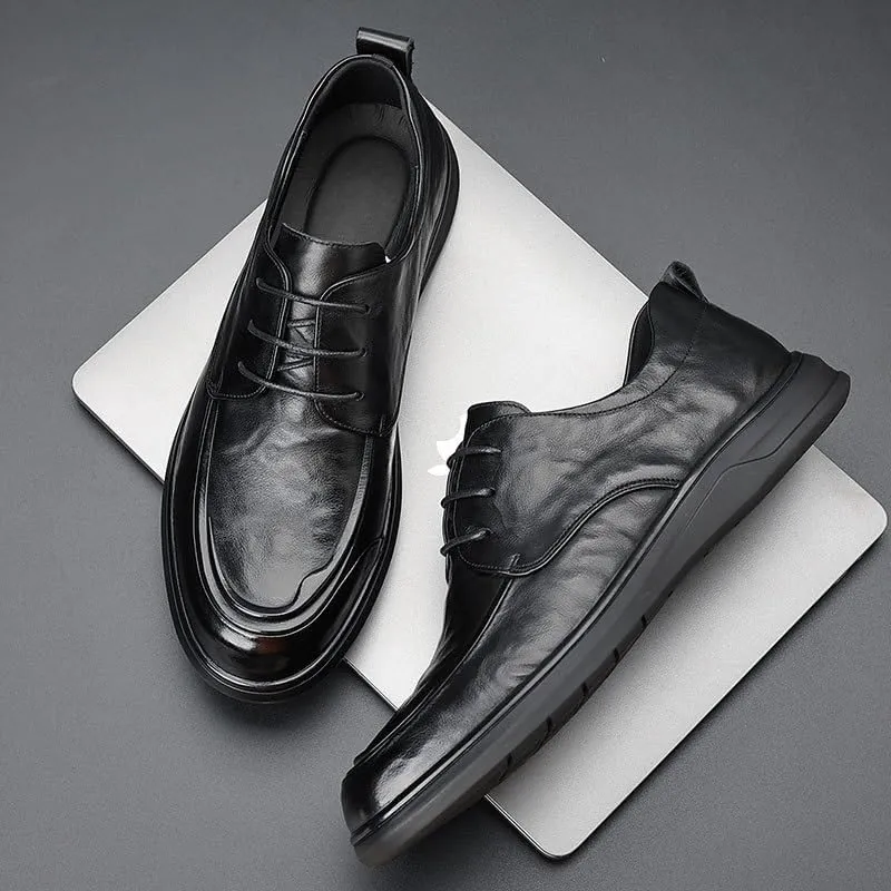 Men's Business Office Oxford Shoes Formal Classic Tuxedo Business Faux Patent Derby Wedding Shoe