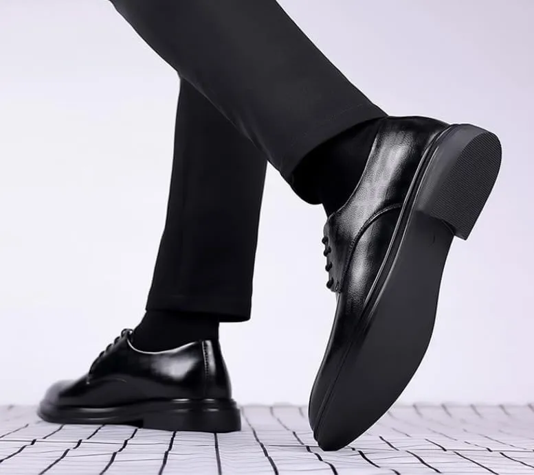 Men's Classic Lace-up Formal Dress Shoes Mens Patent Leather Business Oxford Shoes