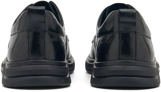 Men's Classic Lace-up Formal Oxfords Men's Genuine Leather Lace Up Oxfords Comfort Wide Round Toe Non-Slip Dress Shoes
