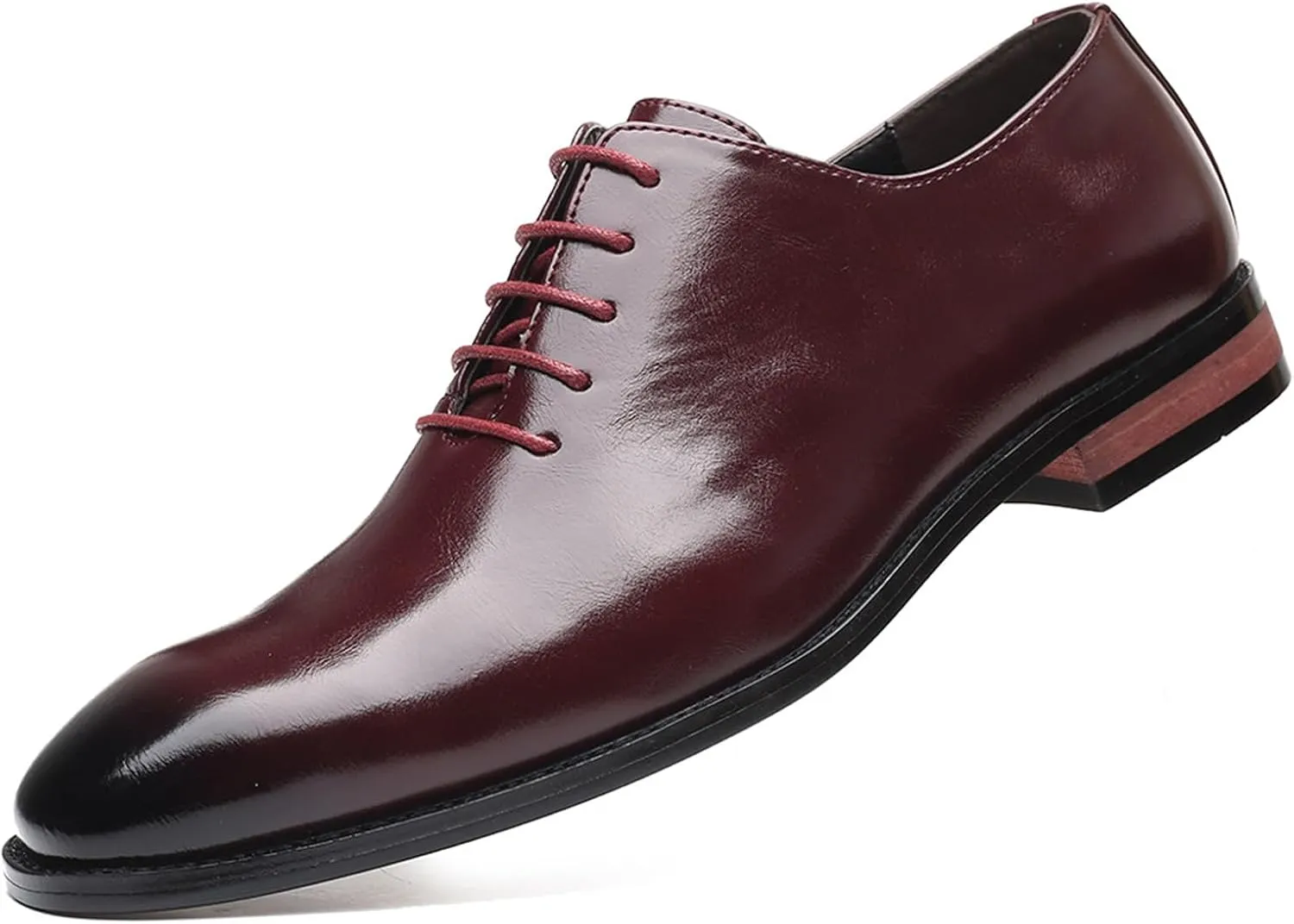 Mens Classic Oxfords Dress Shoes Formal Business Brogues Derby Lace Up Shoes for Men Wedding Office Party Uniform