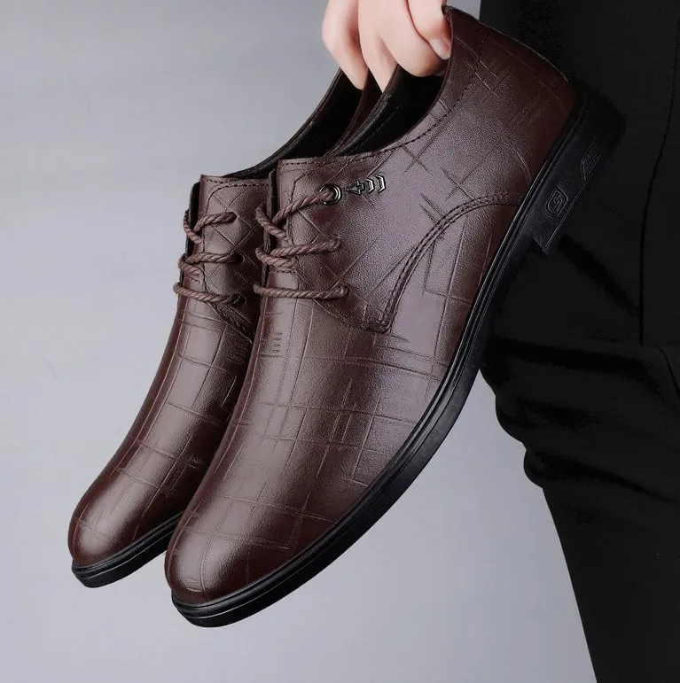 Men's Classic Oxfords Shoes Mens Lace-Up Lightweight Casual Walking Dress Shoes