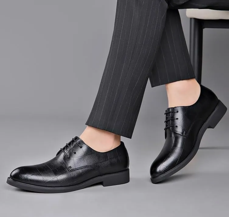 Men's Dress Shoes Casual Business Oxford Shoes for Men Classic Lace Up Formal Tuxedo Derby Shoes