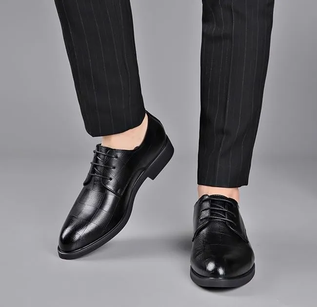 Men's Dress Shoes Casual Business Oxford Shoes for Men Classic Lace Up Formal Tuxedo Derby Shoes