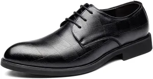 Men's Dress Shoes Casual Business Oxford Shoes for Men Classic Lace Up Formal Tuxedo Derby Shoes