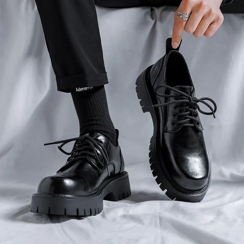 Mens Dress Shoes Leather Causal Oxfords Comfortable Breathable Lightweight Non Slip