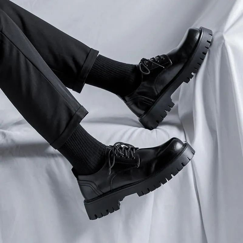 Mens Dress Shoes Leather Causal Oxfords Comfortable Breathable Lightweight Non Slip