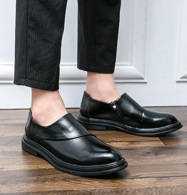 Men's Dress Shoes Mens Modern Classic Slip On Classic Oxfords Shoes Comfort Men’s Business Casual Derby Shoes
