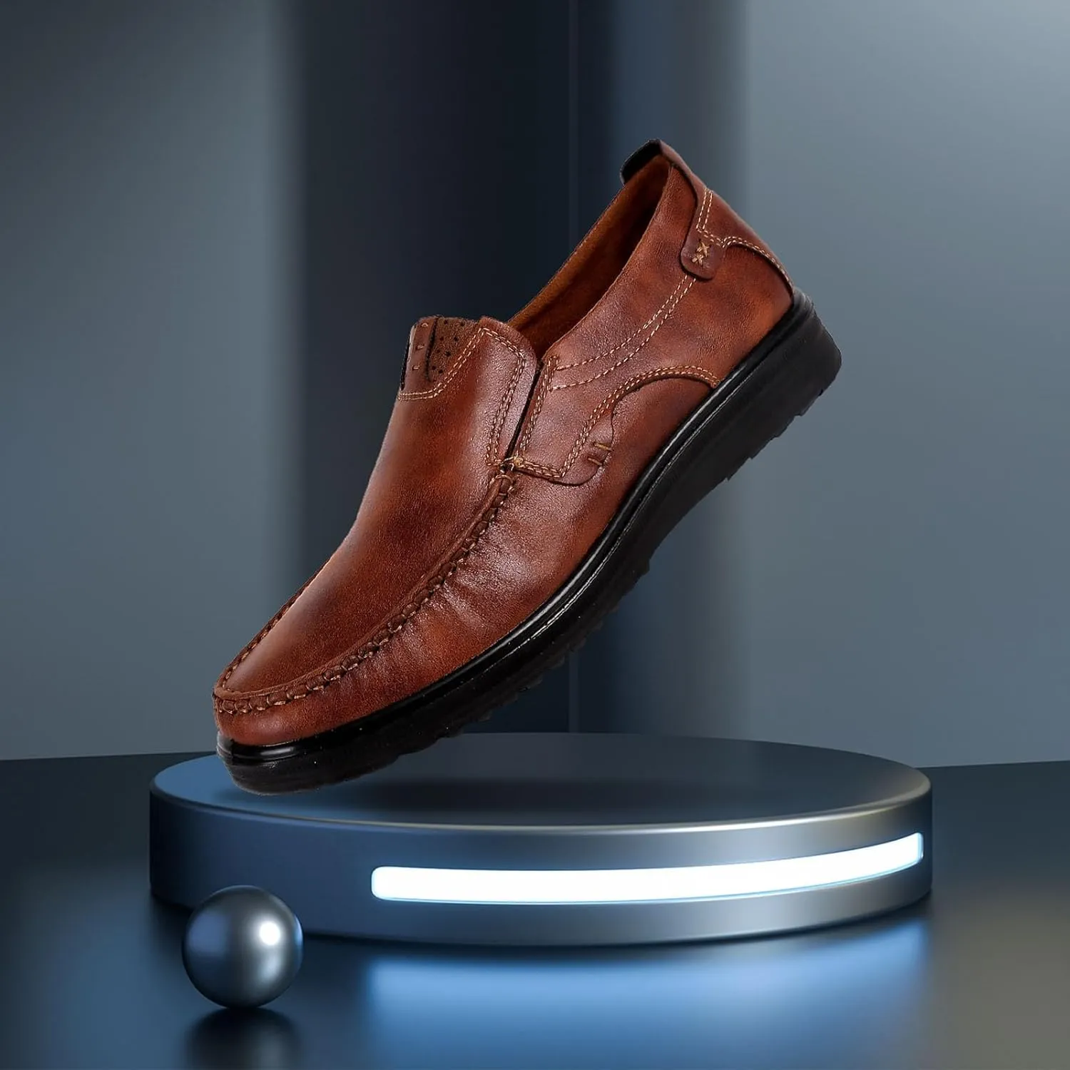 Mens Dress Shoes Womens Fashion Sneakers Womens Loafers Comfortable Dressy Flat Bottom Fashion Christmas Dress Shoes for Women Round Toe Flats Comfortable
