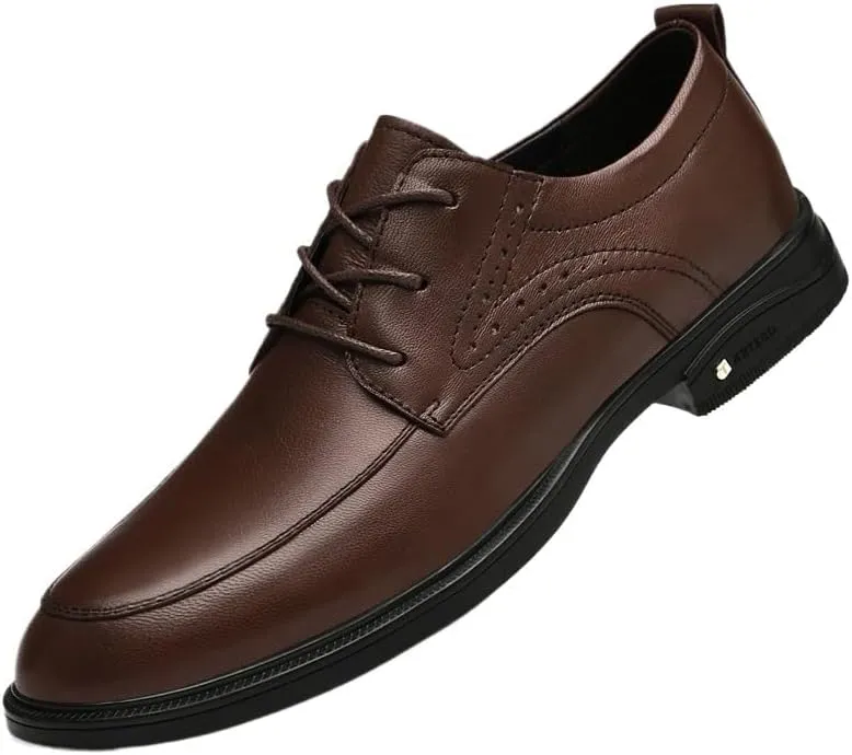 Men's Fashion Oxford Shoes Mens Business Formal Casual Patent Leather Dress Shoes Classic Lace-Up Loafers for Men