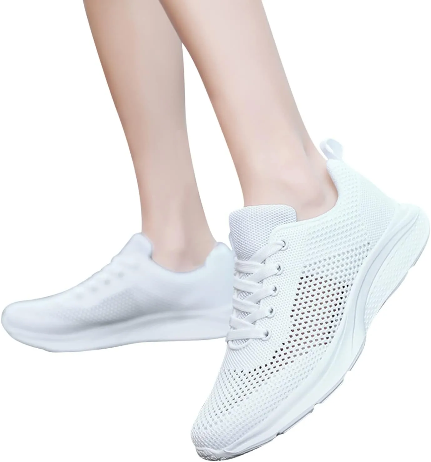 Men's Mesh Walking Shoes Fashion Sneakers 2025 Solid Color Casual Summer Lace-up Breathable Closed Toe Flat Bottom Outdoor Comfortable Daily Casual Shoe