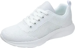 Men's Mesh Walking Shoes Fashion Sneakers 2025 Solid Color Casual Summer Lace-up Breathable Closed Toe Flat Bottom Outdoor Comfortable Daily Casual Shoe